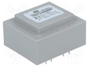 Transformer: encapsulated; 2.5VA; 230VAC; 12V; 12V; 0.1A; 0.1A; IP00