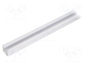 Profiles for LED modules; recessed; white; L: 2m; aluminium