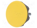 Knob; Dia: 56mm; M8; 30mm; technopolymer (PA); black; Cap: yellow