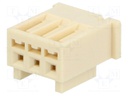 Plug; wire-board; female; 2.5mm; PIN: 3; w/o contacts; for cable