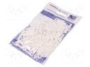 Holder; white; Application: on round cable; 100pcs; 6mm