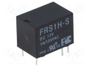 Relay: electromagnetic; SPDT; Ucoil: 12VDC; 1A/125VAC; 1A/30VDC