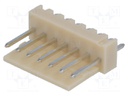 Socket; wire-board; male; NS25; 2.54mm; PIN: 7; THT; 250V; 3A; tinned