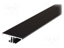 Profiles for LED modules; surface; black; L: 2m; aluminium