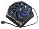 Heatsink: extruded; 12VDC; aluminium; 67.95m3/h; H: 94mm; W: 94mm