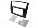 Radio mounting frame; Mitsubishi; 2 DIN; black gloss