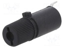 Adapter; cylindrical fuses; -25÷70°C; 6.3A; Mat: thermoplastic