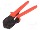 Tool: for crimping; non-insulated terminals; 0.1÷2.5mm2