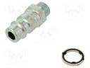 Connector plug; G 1/8"; outside; -0.95÷10bar; 19g