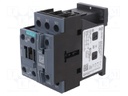 Contactor: 3-pole; NO x3; Auxiliary contacts: NO + NC; 230VAC; 25A