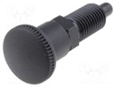 Indexing plungers; Thread: M12; Plating: black finish; Mat: steel