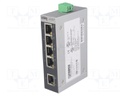 Industrial module: switch Ethernet; unmanaged; 12÷48VDC; RJ45