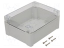 Enclosure: multipurpose; X: 190mm; Y: 240mm; Z: 105mm; ZP; ABS; IP67