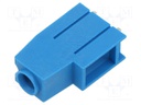 PCB terminal block; angled 90°; 10.16mm; ways: 1; on PCBs; blue