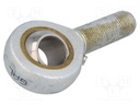 Ball joint; 18mm; Thread: M18; Mat: steel; Plating: zinc; Pitch: 1,5