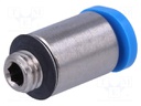 Push-in fitting; straight; Input thread: M5; -0.95÷6bar; 4mm