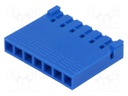 Plug; wire-board; female; PIN: 7; w/o contacts; 2.54mm; for cable