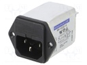 Connector: AC supply; socket; male; 2A; 250VAC; IEC 60320; -25÷85°C