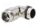 Cable gland; angular; PG9; IP55; Mat: zinc die-cast