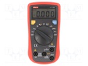 Digital multimeter; LCD (2000),with a backlit; Diode test: yes