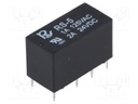 Relay: electromagnetic; DPDT; Ucoil: 5VDC; 1A/120VAC; 1.25A/30VDC