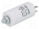 Capacitor: motors, run; 1uF; 450V; Ø30x57mm; -25÷70°C; ±5%; 3000h