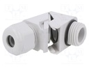 Cable gland; angular; M16; IP68; Mat: polyamide; grey