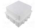 Enclosure: junction box; X: 170mm; Y: 190mm; Z: 120mm; wall mount