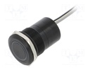 Switch: capacitive; Pos: 2; SPST-NC; 0.01A/12VDC; IP68; ON-(OFF)