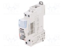 Relay: installation; bistable; NO; Ucoil: 230VAC; 17.8x94x69mm