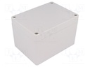 Enclosure: multipurpose; X: 90mm; Y: 120mm; Z: 80mm; 1554; ABS; grey