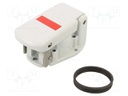 Enclosure: for circular connectors; UIC558; spring latch; IP69K