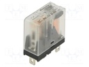 Relay: electromagnetic; SPDT; Ucoil: 12VDC; 10A; max.250VAC; socket