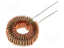 Inductor: wire; THT; 47uH; 30mΩ; 1A