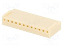 Plug; wire-board; female; NS25; 2.54mm; PIN: 12; w/o contacts; 250V