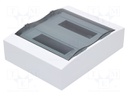 Enclosure: for modular components; IP40; white; No.of mod: 24
