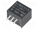 Converter: DC/DC; 3.3W; Uin: 7÷28V; Uout: 3.3VDC; Iout: 1A; SIP3; 2g