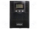 Power supply: UPS; 144x345x215mm; 800W; 1kVA; No.of out.sockets: 7