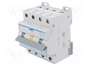 RCBO breaker; Inom: 16A; Ires: 30mA; Max surge current: 250A; DIN