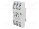 Socket; PIN: 11; 10A; 250VAC; Mounting: DIN; Leads: screw terminals