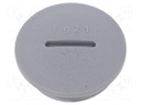 Stopper; PG21; Mat: polyamide; dark grey; Pcs: 10