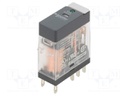 Relay: electromagnetic; DPDT; Ucoil: 12VAC; 5A/250VAC; 5A/30VDC; 5A