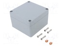 Enclosure: multipurpose; X: 120mm; Y: 122mm; Z: 81mm; 68; aluminium