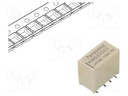 Relay: electromagnetic; DPDT; Ucoil: 3VDC; 0.3A/125VAC; 1A/30VDC