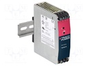 Power supply: switched-mode; 80W; 24VDC; 23.5÷28VDC; 3.4A; OUT: 1