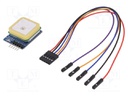 Sensor: GPS; 3.3÷5VDC; UART; NEO-6M; 9.6kbps