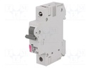 Circuit breaker; 230VAC; Inom: 20A; Poles: 1; DIN; Charact: C; 6kA