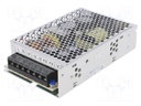 Power supply: industrial; single-channel,universal; 100W; 12VDC
