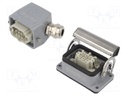 Connector: HDC; male + female; plug + socket; HE; PIN: 6; 6+PE; M20