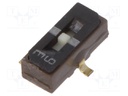 Switch: slide; Pos: 3; SPDT; 0.1A/6VDC; ON-OFF-ON; Mounting: SMT